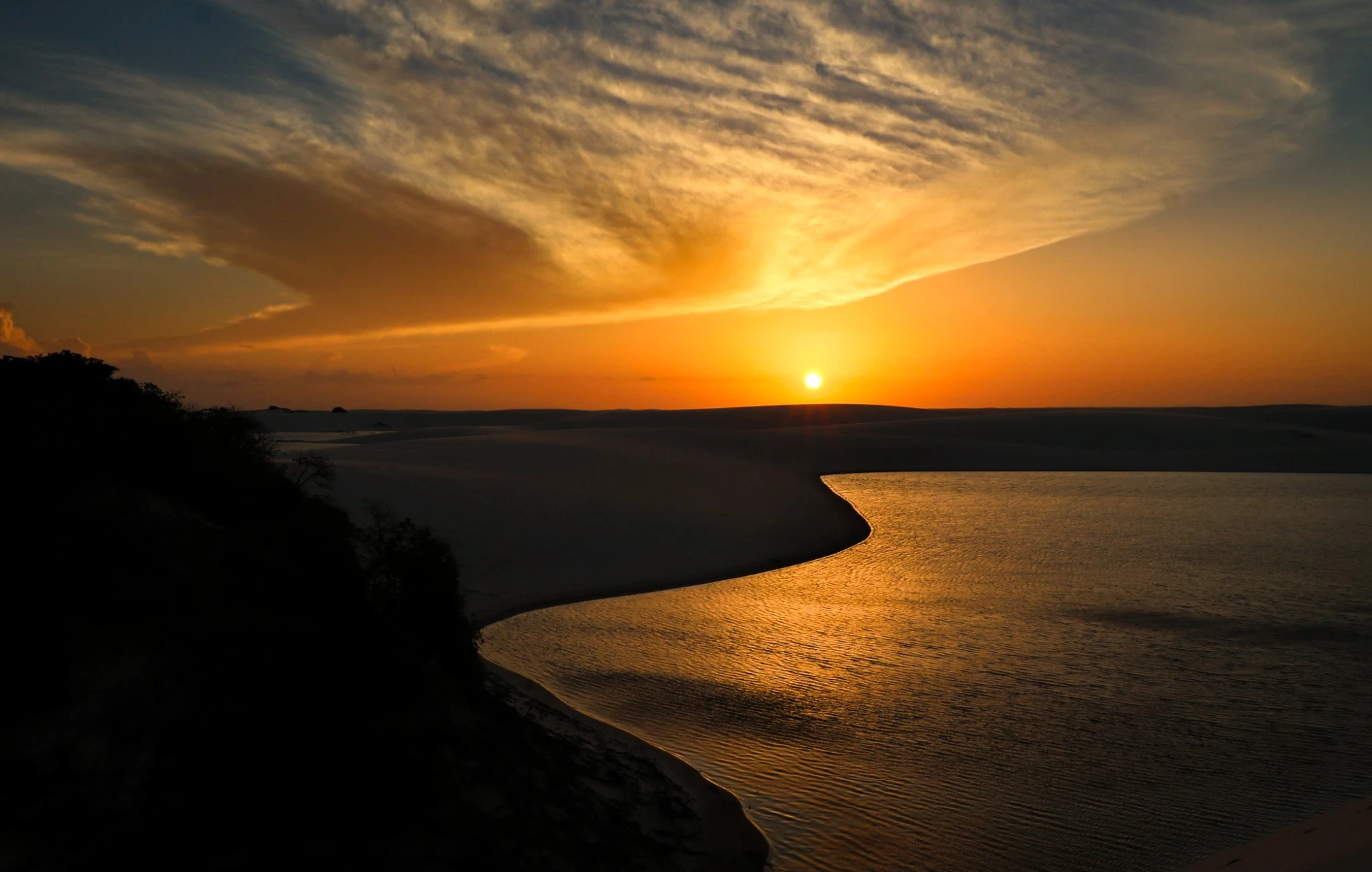 Por do sol em Jeri